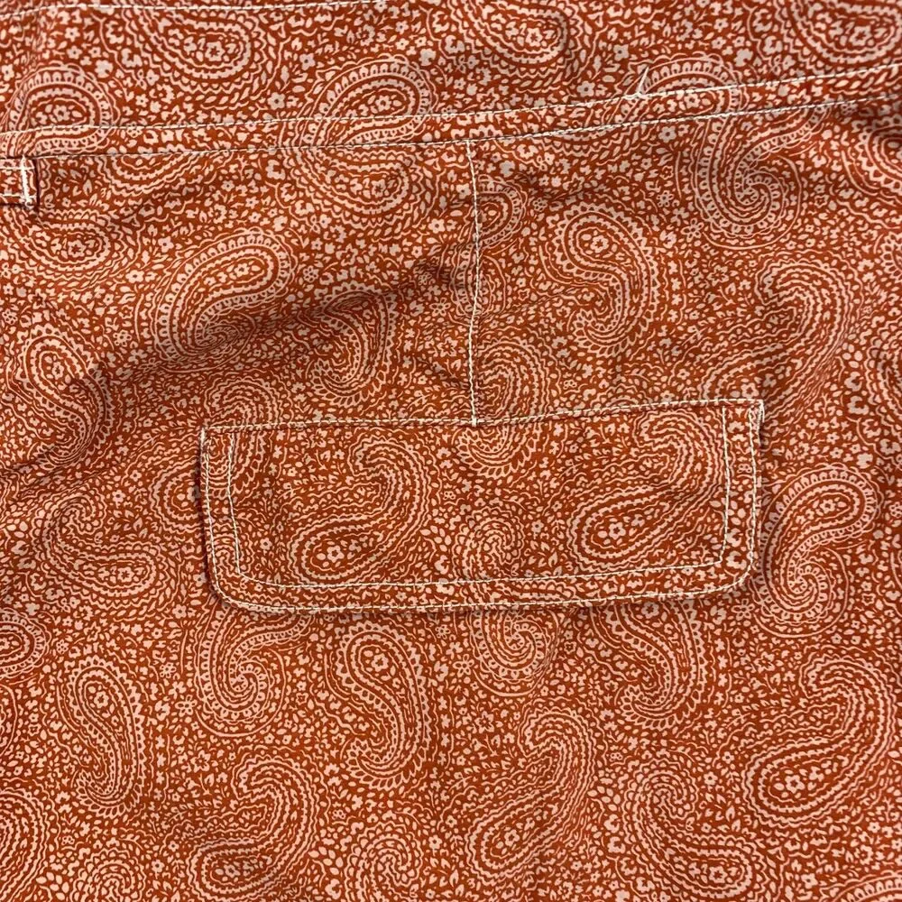 Onia Mens The Calder Board Shorts Swim Trunks Mens Size 40 Paisley Print Lined
